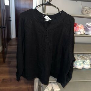 Old Navy Waffle knit Henley top